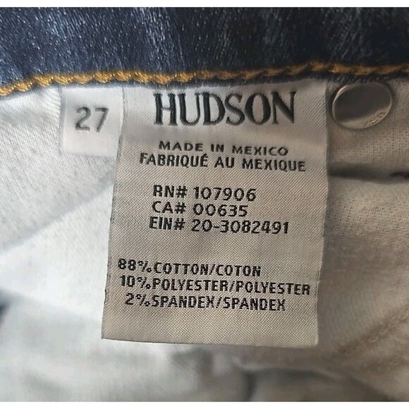 Hudson Women's Jeans Krista Super Skinny Mid Rise Slim Size 27 t13 - Picture 6 of 7